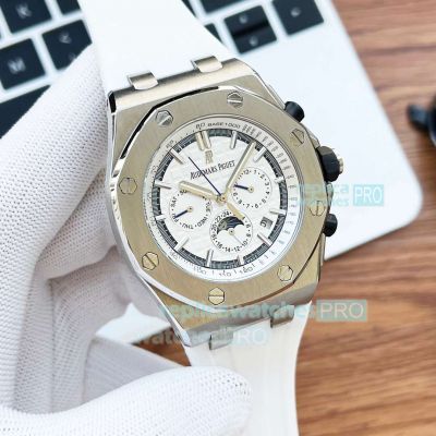 Best Quality Swiss3126 Audemars Piguet Royal Oak Offshore Moon Phases Dial Watch Men 42mm 